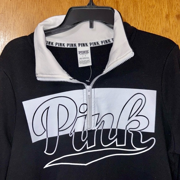PINK Half Zip Crew Neck - Picture 4 of 6